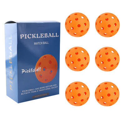 Pickleball 74mm Ανθεκτικό 40 οπών Outdoor Box 3/4/6Pcs Pickleballs Outdoor Sport For Competition Πακέτα Pickleball υψηλής ελαστικότητας