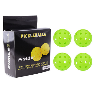 Pickleball 74mm Ανθεκτικό 40 οπών Outdoor Box 3/4/6Pcs Pickleballs Outdoor Sport For Competition Πακέτα Pickleball υψηλής ελαστικότητας