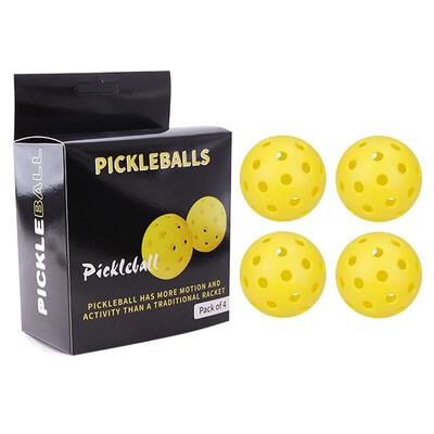 Pickleball 74mm Ανθεκτικό 40 οπών Outdoor Box 3/4/6Pcs Pickleballs Outdoor Sport For Competition Πακέτα Pickleball υψηλής ελαστικότητας