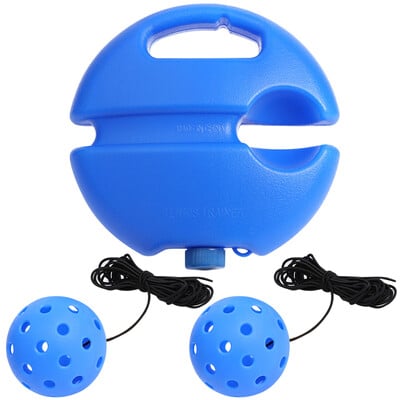 Pickleball treniruočių pagalbinės bazės su elastine virvele Ball Profesionalus Pickleball treniruoklis, savarankiškas atšokimo treniruoklis