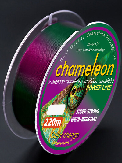 220m kameleon struna za pecanje, jaka najlonska struna za pecanje s promjenjivom bojom od monofila