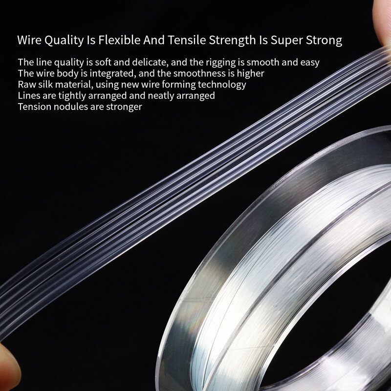50/100M najlonsko uže za morski ribolov 30-180LB prozirno 10-82KG jaka vučna sila Pod-uže Pribor za morski ribolov s brodova