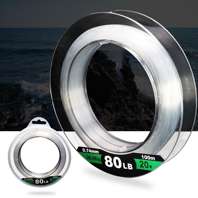 50/100M najlonsko uže za morski ribolov 30-180LB prozirno 10-82KG jaka vučna sila Pod-uže Pribor za morski ribolov s brodova