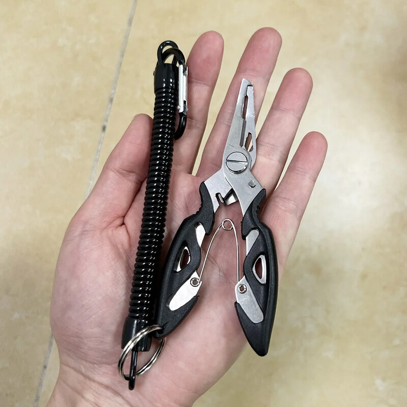 Višenamjenska zakrivljena kliješta za podvodne kliješta Konop za rezanje Odvajanje udica za otvaranje zavojnica Kliješta za alate za ribolov na otvorenom