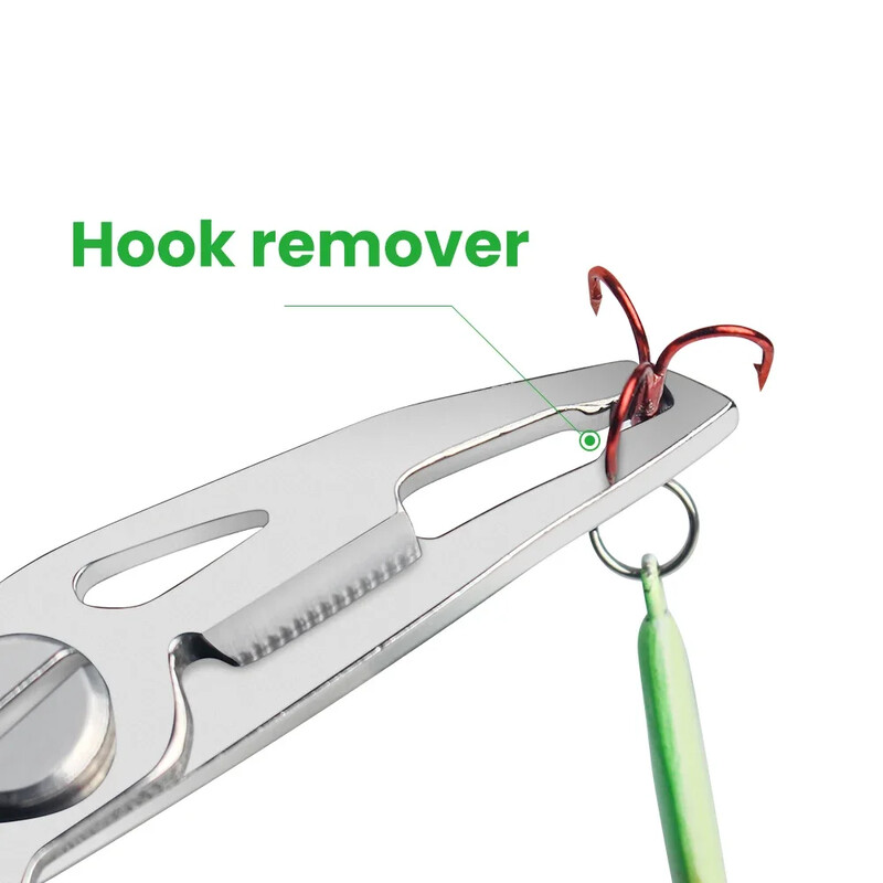 Višenamjenska zakrivljena kliješta za podvodne kliješta Konop za rezanje Odvajanje udica za otvaranje zavojnica Kliješta za alate za ribolov na otvorenom