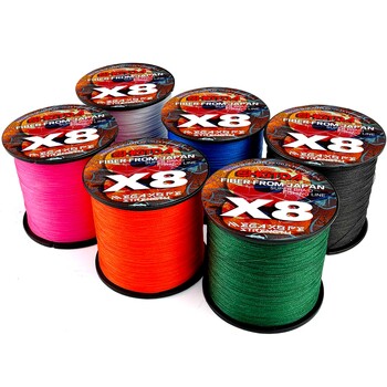 Premium Super X-wire X8 8 Strands Braided Fishing Line Seabass Leader Multifilament Lines 18-78LB Cord 0,14mm-0,5mm 300M-1000M