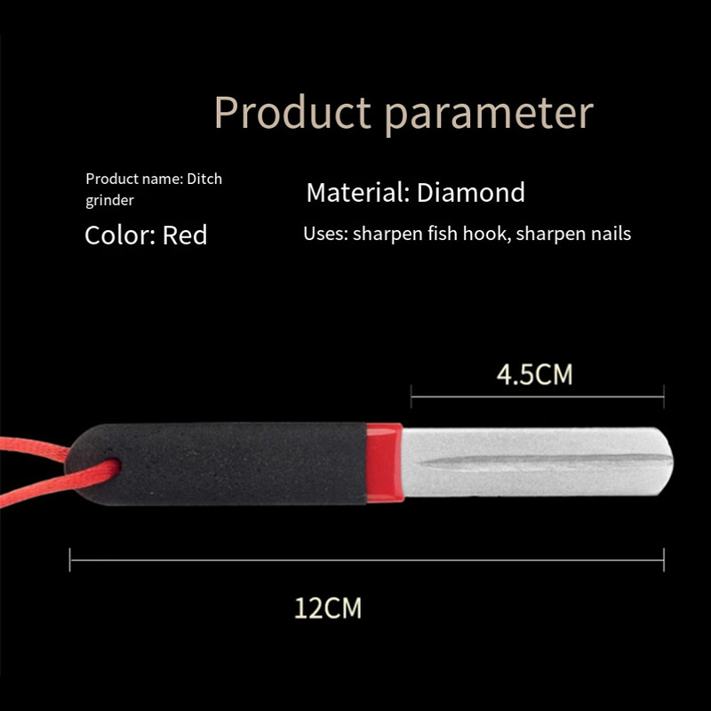 Udica za brušenje dvostrana turpija Alati za oštrenje dijamantnih udica Alati za brušenje udica za ribolov Alati za oštrenje pribora za ribolov