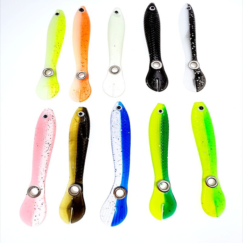 3 kom Ribolov Wobble Tail Soft Spinner mamac 2g 6g Silikonski mali lovac Umjetni mamac za bas štuku Pesca Peche Leurre