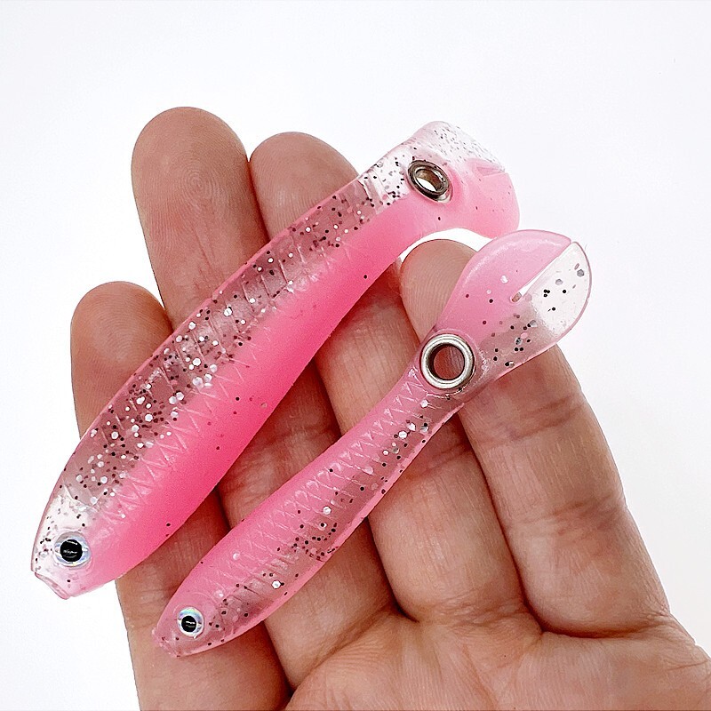 3 kom Ribolov Wobble Tail Soft Spinner mamac 2g 6g Silikonski mali lovac Umjetni mamac za bas štuku Pesca Peche Leurre