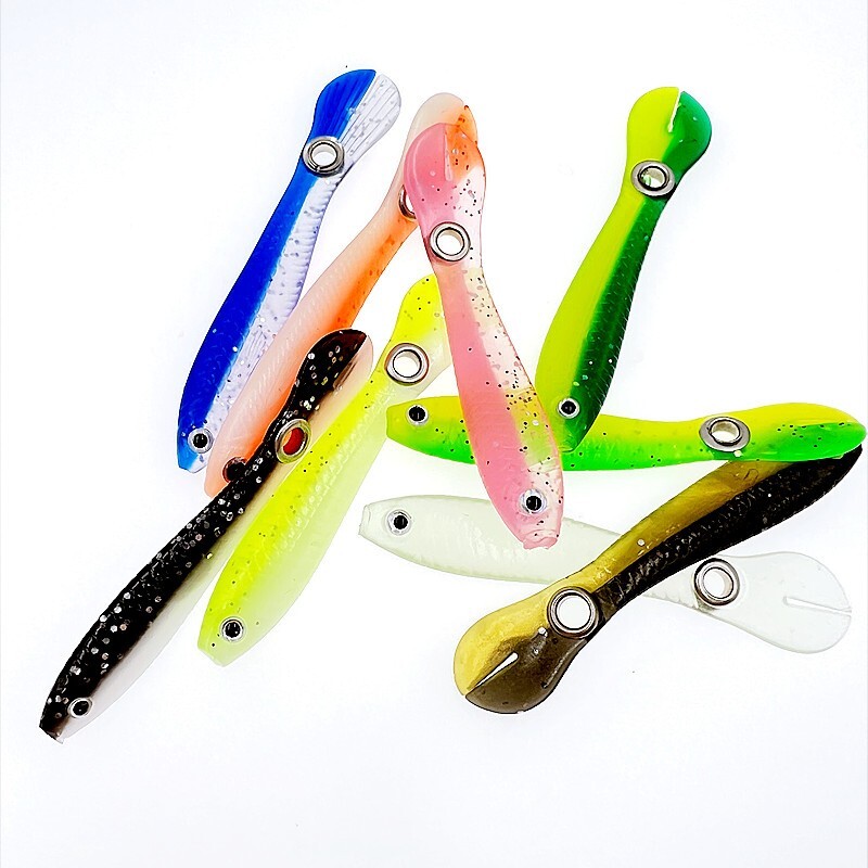 3 kom Ribolov Wobble Tail Soft Spinner mamac 2g 6g Silikonski mali lovac Umjetni mamac za bas štuku Pesca Peche Leurre