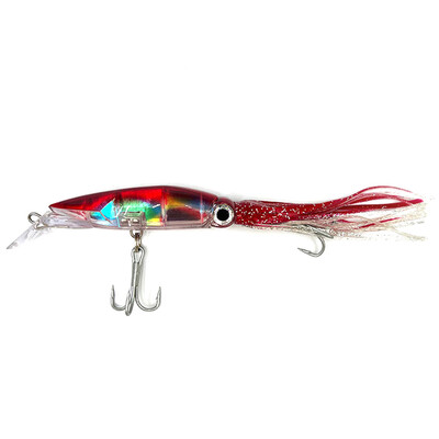 1 KOM 44 g 23,5 cm morski ribolov Long Shot Big Octopus Lignje mamac Luya mamac lažni mamac s bradom plastični mamac za lignje