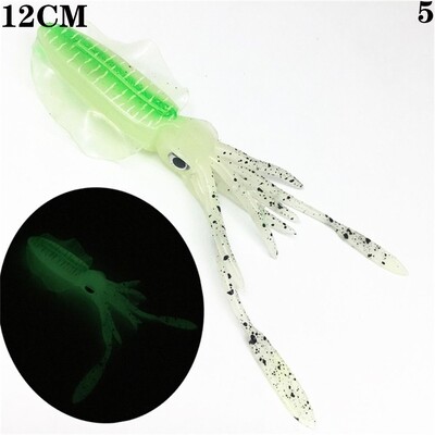 1 ks silikónových 10/12/15 cm rybárskych potrieb, umelých návnad, mäkkých návnad na chobotnice a rybárskych návnad