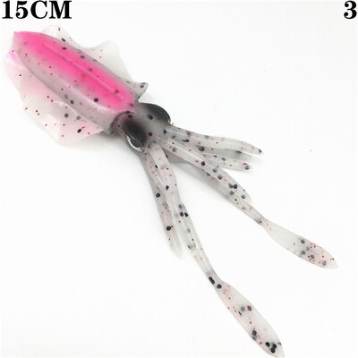 1 ks silikónových 10/12/15 cm rybárskych potrieb, umelých návnad, mäkkých návnad na chobotnice a rybárskych návnad