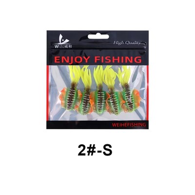 WEIHE (5 ks) 7 cm/2 g 10,5 cm/7 g mäkká rybárska návnada na chobotnice, realistická rybárska návnada na chobotnice, TPE, do slanej vody
