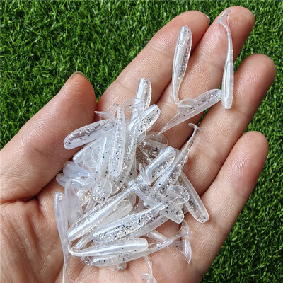 MUKUN 10KOM Mikro mekani mamci za ribolov 3,5 cm 4 cm 5 cm T-rep mamac s crvom Mali umjetni mamac Jig vobleri Pribor za pecanje bas štuke