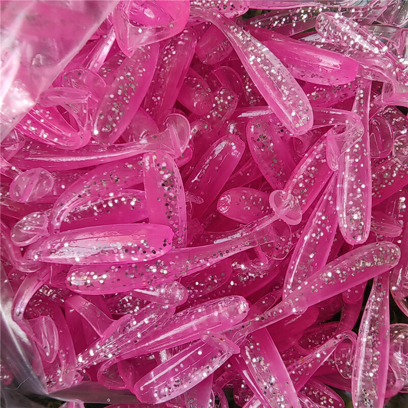 MUKUN 10KOM Mikro mekani mamci za ribolov 3,5 cm 4 cm 5 cm T-rep mamac s crvom Mali umjetni mamac Jig vobleri Pribor za pecanje bas štuke