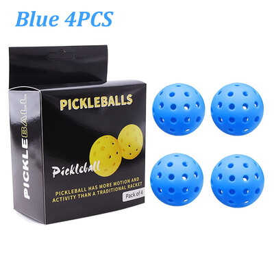 4PCS 40 дупки Pickleballs Balls Висока еластичност и издръжливи Pickleballs за спортна игра на открито за всички стилове Pickleball Paddles