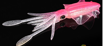 DUODUOYU 1 KOM Mini meki mamac za lignje 6 cm 2 g svjetleće UV šablone za lignje za slatkovodni ribolov mamac vobler pribor za pecanje