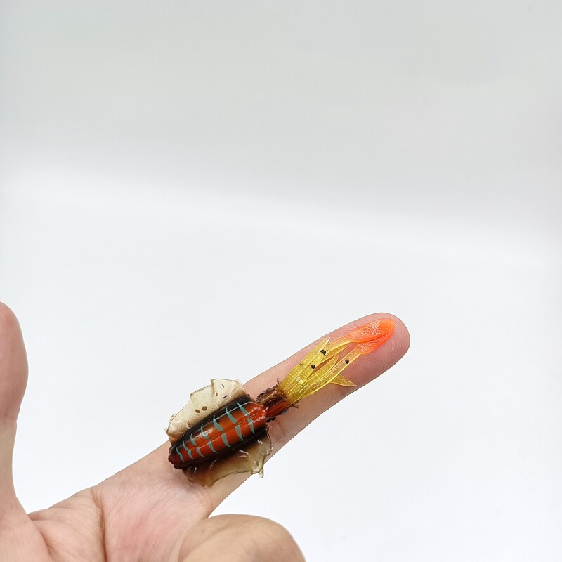 DUODUOYU 1 KOM Mini meki mamac za lignje 6 cm 2 g svjetleće UV šablone za lignje za slatkovodni ribolov mamac vobler pribor za pecanje