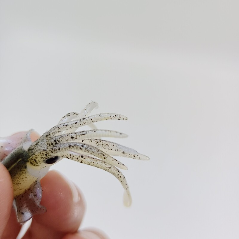 DUODUOYU 1 KOM Mini meki mamac za lignje 6 cm 2 g svjetleće UV šablone za lignje za slatkovodni ribolov mamac vobler pribor za pecanje