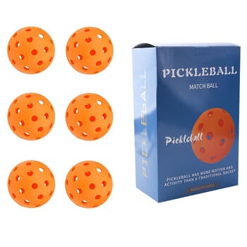 1бр Pickleball 74MM Издръжливи Pickleball топки 26g 40 дупки Outdoor Pickleballs за състезания Pickleball Тренировки Консумативи