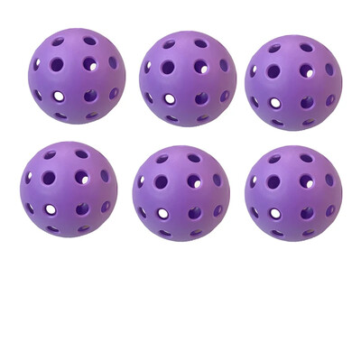 Odolné 26-jamkové farebné loptičky Pickleballs pre vnútorné a vonkajšie tréningové pádlo 6/12/24 ks loptičiek Pickleballs na súťaže a tréning