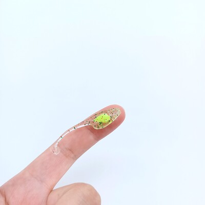 DUODUOYU 5PCS Novi mini mekani mamac za pecanje 0,8g/90mm T-tail meki Worm Jig riblji vobler Umjetni mamac Silikonski ribolovni pribor