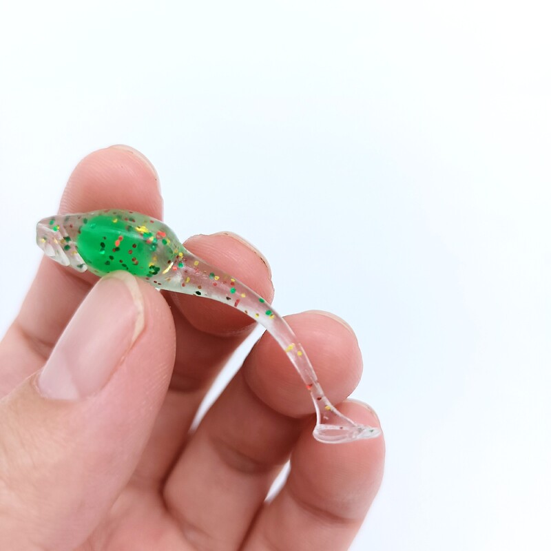 DUODUOYU 5PCS Novi mini mekani mamac za pecanje 0,8g/90mm T-tail meki Worm Jig riblji vobler Umjetni mamac Silikonski ribolovni pribor