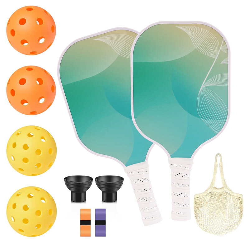 Pickleball Paddles Set, USAPA odobrila Pickle Ball Paddle od ugljičnih vlakana, polipropilenska saćasta jezgra, protuklizni rukohvat za upijanje znoja