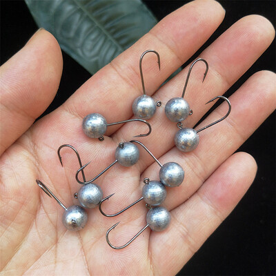 MUKUN 10 kom. Udica s jig glavom Udica za morsku ribu 0,8 g 1,7 g 3,5 g Udica za pecanje Soft Worm Jig udica Udica s jig glavom