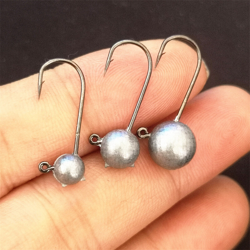 MUKUN 10 kom. Udica s jig glavom Udica za morsku ribu 0,8 g 1,7 g 3,5 g Udica za pecanje Soft Worm Jig udica Udica s jig glavom