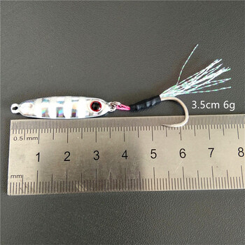 6PCS/LOT Micro JIG риболовна стръв Rockfishing Mini Shape Bait с единична кука Isca изкуствена примамка Microjig джигинг примамка