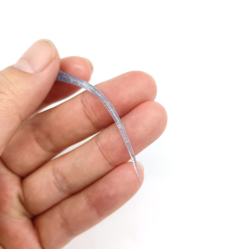 DUODUOYU 10 ks mäkká rybárska návnada s ihličkovým chvostom 0,3 g/65 mm, umelá návnada na skalné ryby, swimbaity, jigové rybárske potreby