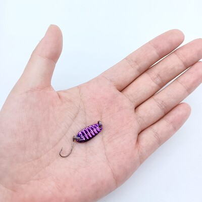 DUODUOYU 1 KOM Mini jigging mamci za ribolov 1,5 g/2,5 g/3,5 g/5 g metalni mamac s žlicom s jednom udicom, umjetni mamac, ribolovni pribor