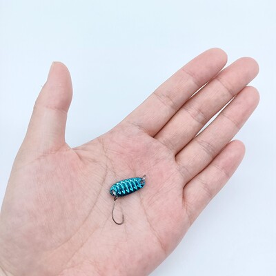 DUODUOYU 1 KOM Mini jigging mamci za ribolov 1,5 g/2,5 g/3,5 g/5 g metalni mamac s žlicom s jednom udicom, umjetni mamac, ribolovni pribor