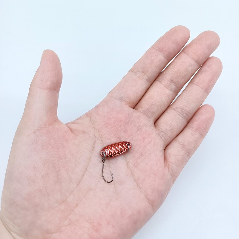 DUODUOYU 1 KOM Mini jigging mamci za ribolov 1,5 g/2,5 g/3,5 g/5 g metalni mamac s žlicom s jednom udicom, umjetni mamac, ribolovni pribor