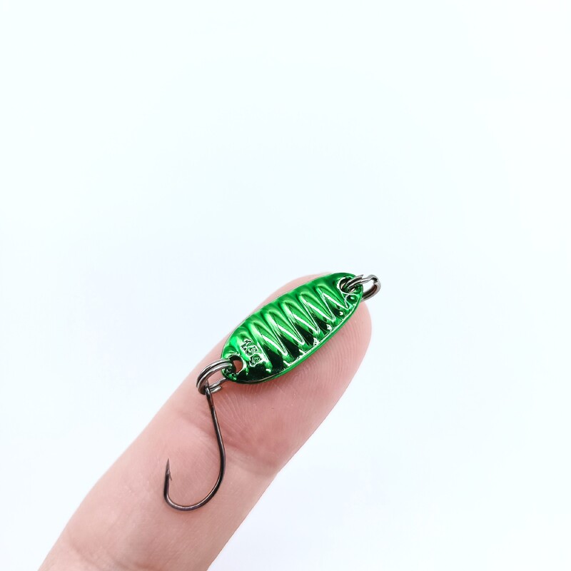 DUODUOYU 1 KOM Mini jigging mamci za ribolov 1,5 g/2,5 g/3,5 g/5 g metalni mamac s žlicom s jednom udicom, umjetni mamac, ribolovni pribor