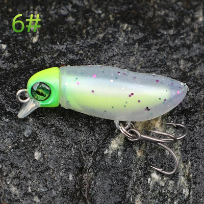 Mamac za kukce, minijaturni mamac, mamac, plutajuća olovka Mino serija vodenih površina Sm38 mamac za pastrva, umjetni štap za zmijoglavu glavu