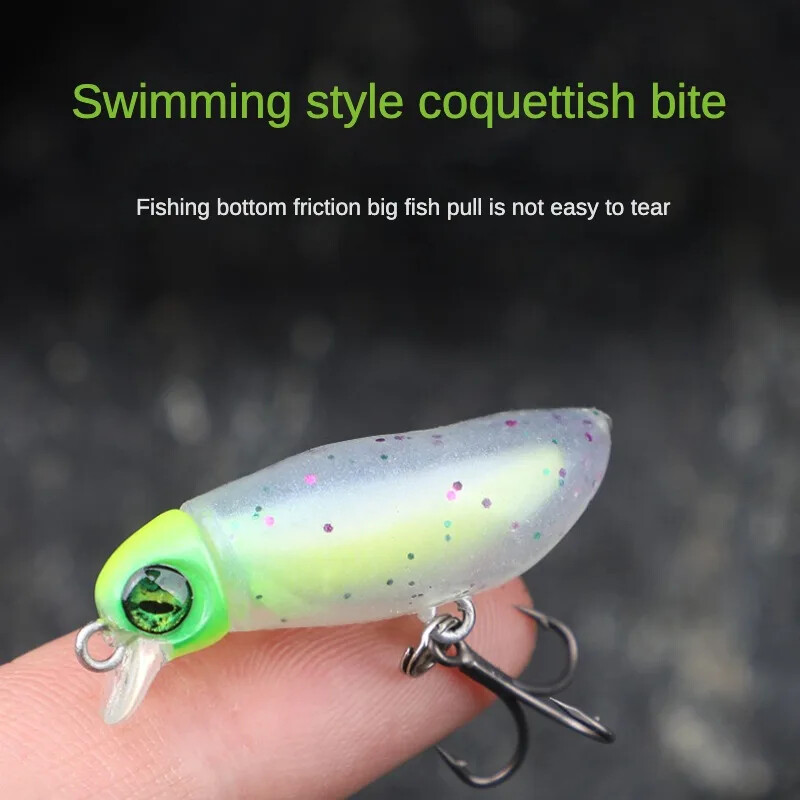 Mamac za kukce, minijaturni mamac, mamac, plutajuća olovka Mino serija vodenih površina Sm38 mamac za pastrva, umjetni štap za zmijoglavu glavu