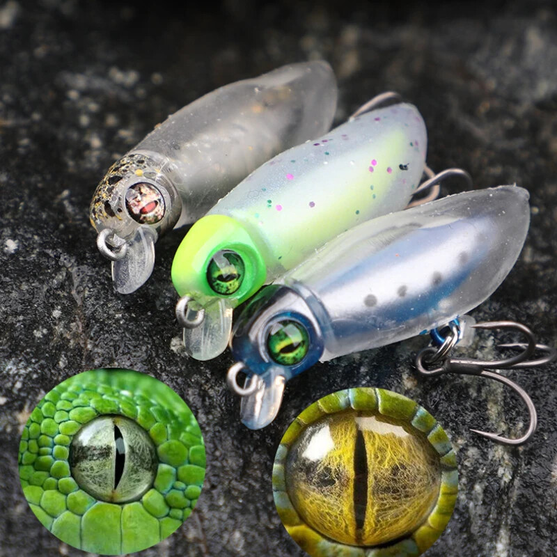 Mamac za kukce, minijaturni mamac, mamac, plutajuća olovka Mino serija vodenih površina Sm38 mamac za pastrva, umjetni štap za zmijoglavu glavu