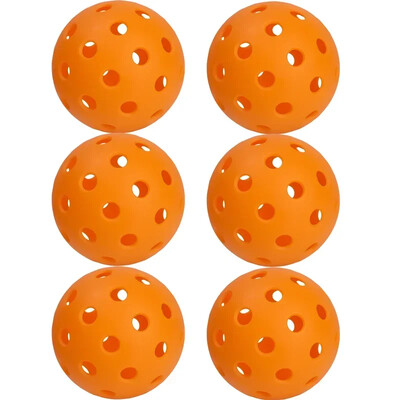 6/1 бр. Pickleball Balls Pickle Ball Професионална 40 дупки 74 мм Топка играчка за тренировки на открито Топка за състезания на открито