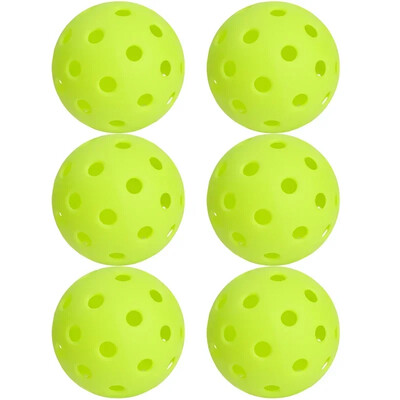 6/1 бр. Pickleball Balls Pickle Ball Професионална 40 дупки 74 мм Топка играчка за тренировки на открито Топка за състезания на открито