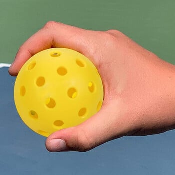 Pickleball 74mm Ανθεκτικό 40 οπών για εξωτερικούς χώρους 12Pcs Pickleballs 26g Outdoor for Competition Πακέτα τουρσί μπάλες