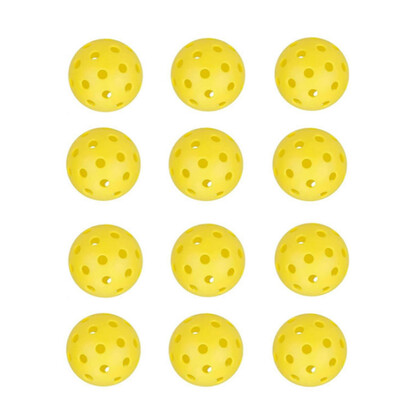 Pickleball 74 MM Izdržljiva 40 rupa za vanjsko korištenje, 12 kom. Pickleballs 26 g Outdoor za natjecanje Paketi pickleball kuglica