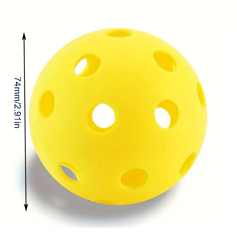 Pickleball 74 MM Izdržljiva 40 rupa za vanjsko korištenje, 12 kom. Pickleballs 26 g Outdoor za natjecanje Paketi pickleball kuglica