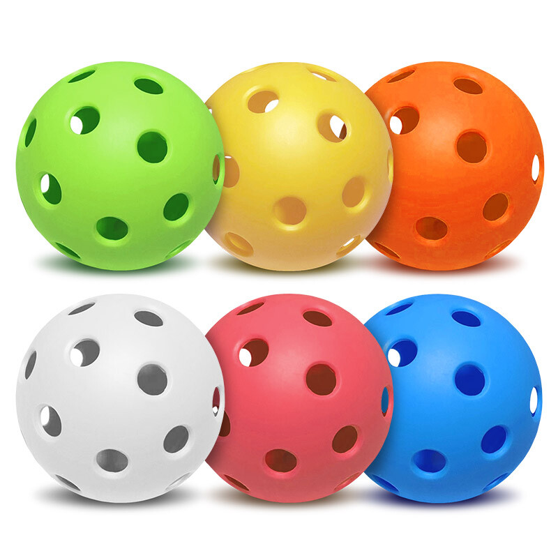 Διάμετρος 72 χιλιοστών Standard Durable Indoor Pickleball Balls Competition Hollow 26 Holes Training Pickleball Αξεσουάρ