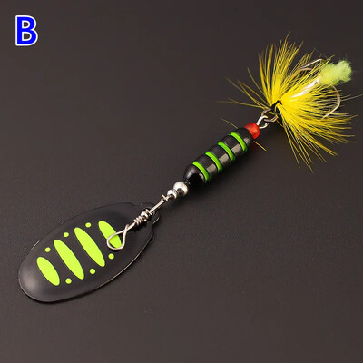 7.5G Spinner Metalni mamac Šarene šljokice Ribolovni mamci Realni Crankbaits Set Bas pastrva Losos Hard Metal Spinner Baits Kit