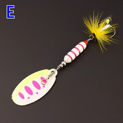 7.5G Spinner Metalni mamac Šarene šljokice Ribolovni mamci Realni Crankbaits Set Bas pastrva Losos Hard Metal Spinner Baits Kit