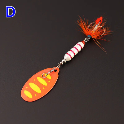 7.5G Spinner Metalni mamac Šarene šljokice Ribolovni mamci Realni Crankbaits Set Bas pastrva Losos Hard Metal Spinner Baits Kit