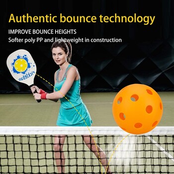 Вътрешни топки Pickleball USAPA Paddle Ball 26 дупки Pickleball Sport Training Practice Plastic Pickleball Airflow Hollow Balls